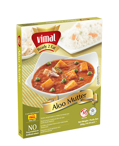 Aloo Mutter - Dal Tadka - Vimal Agro Products Pvt Ltd - Irresistible Taste