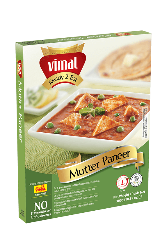 Mutter Paneer - Vimal Agro Products Pvt Ltd - Irresistible Taste