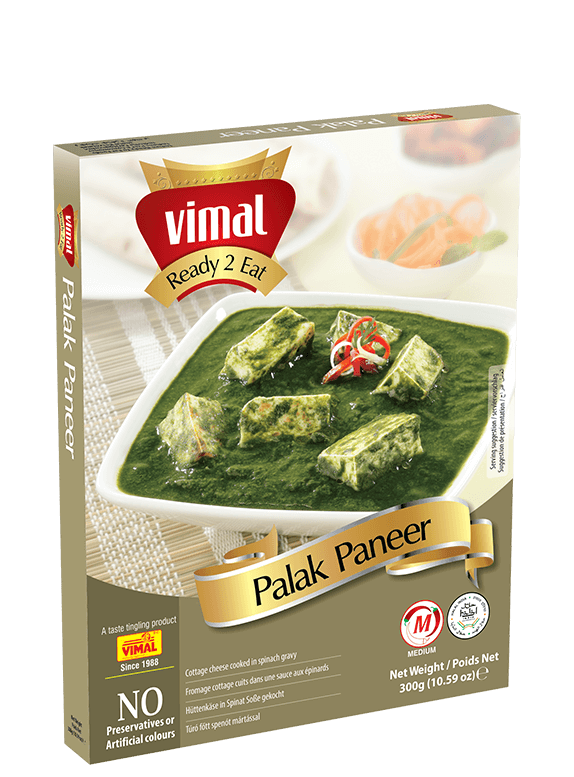 Palak Paneer - Vimal Agro Products Pvt Ltd - Irresistible Taste